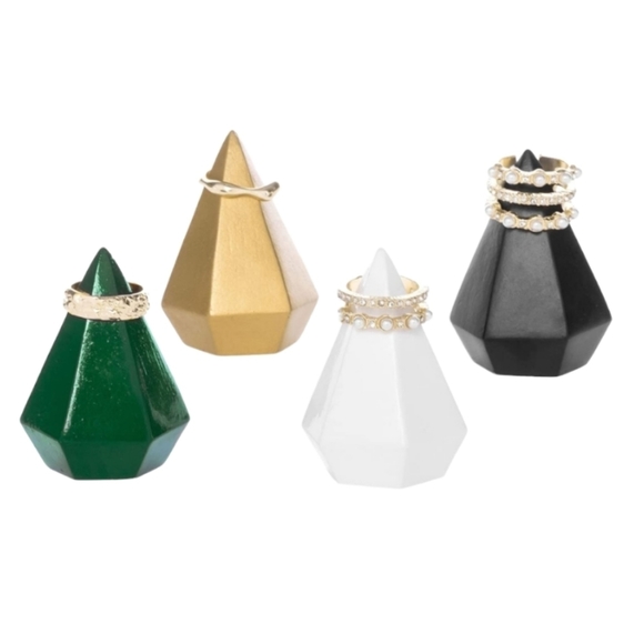 Jewelry - 3/$15 🔴 Geometric Ring Holders, set of 4